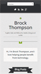 Mobile Screenshot of brockthompson.com