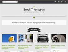 Tablet Screenshot of brockthompson.com
